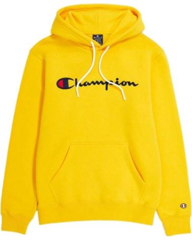 SUDADERA CON CAPUCHA CHAMPION EMBROIDERED SCRIPT LOGO AMARILLO AMARILLO