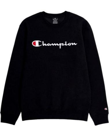 SUDADERA CHAMPION EMBROIDERED SCRIPT LOGO CREWNECK NEGRA NEGRO