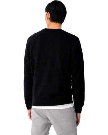 FELPA CHAMPION SMALL TEXTED LOGO GIROCOLLO NERA NEGRO
