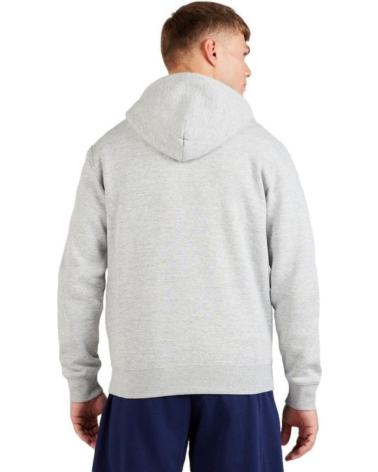 FELPA CHAMPION CON CAPPUCCIO E CERNIERA GRIGIA - SMALL TEXTED LOGO GRIS
