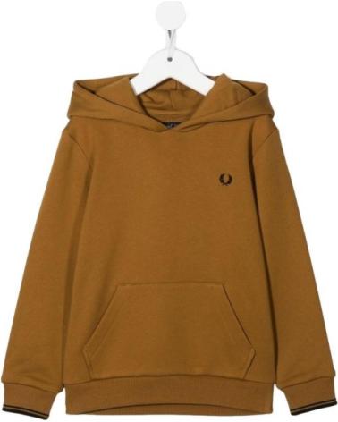 SUDADERA CON CAPUCHA FRED PERRY TIPPED HOODED SWEATSHIRT MARRÓN MARRóN