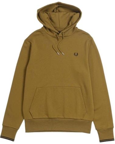 SUDADERA CON CAPUCHA FRED PERRY TIPPED HOODED SWEATSHIRT MARRÓN MARRóN