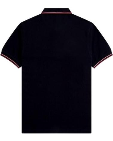 POLO FRED PERRY TWIN TIPPED T57 BLEU MARINE MARINO