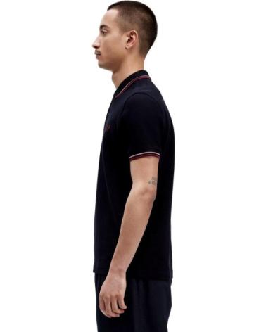 POLO FRED PERRY TWIN TIPPED T57 BLEU MARINE MARINO