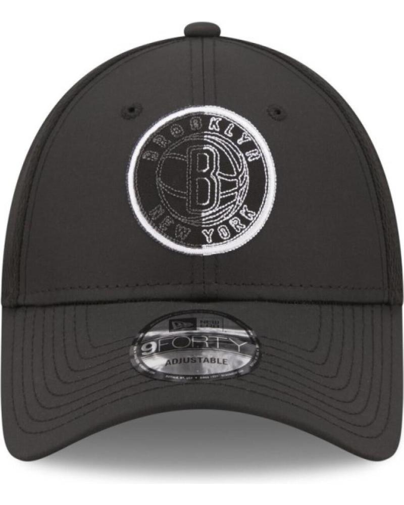 CASQUETTE NEW ERA 9FORTY TECH MESH BROOKLYN NETS NOIR BRONET NEGRO
