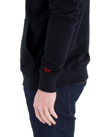 SUDADERA CON CAPUCHA NEW ERA TORONTO RAPTORS TEAM LOGO PO HOODY NEGRA NEGRO
