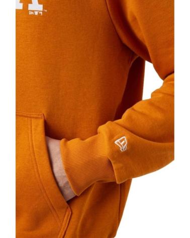 MOLETOM COM CAPUZ NEW ERA LA DODGERS LEAGUE ESSENTIAL BP HOODY LARANJA NARANJA