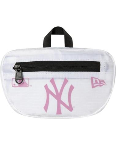 NEW ERA MICRO WAIST BAG WHITE WITH PINK NY LOGO BLANCO