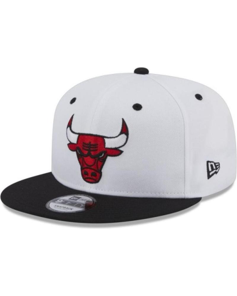 NEW ERA 9FIFTY CHICAGO BULLS WHITE CROWN WHITE CAP WITH PATCH BLANCO