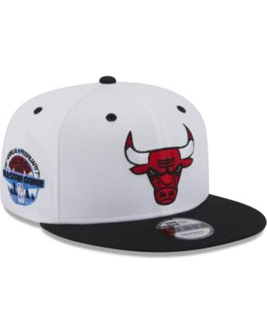 NEW ERA 9FIFTY CHICAGO BULLS WHITE CROWN WHITE CAP WITH PATCH BLANCO