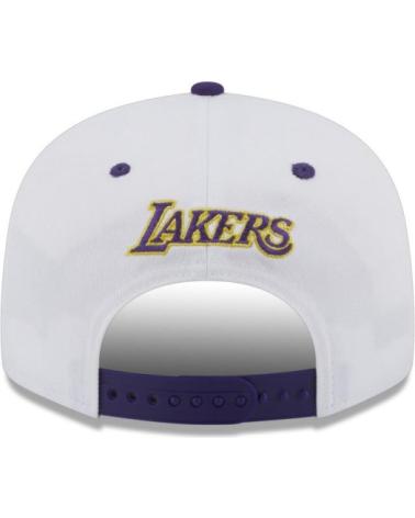 NEW ERA 9FIFTY LOS ANGELES LAKERS KAPPE WEISS MIT LOGO UND SEITENPATCH BLANCO