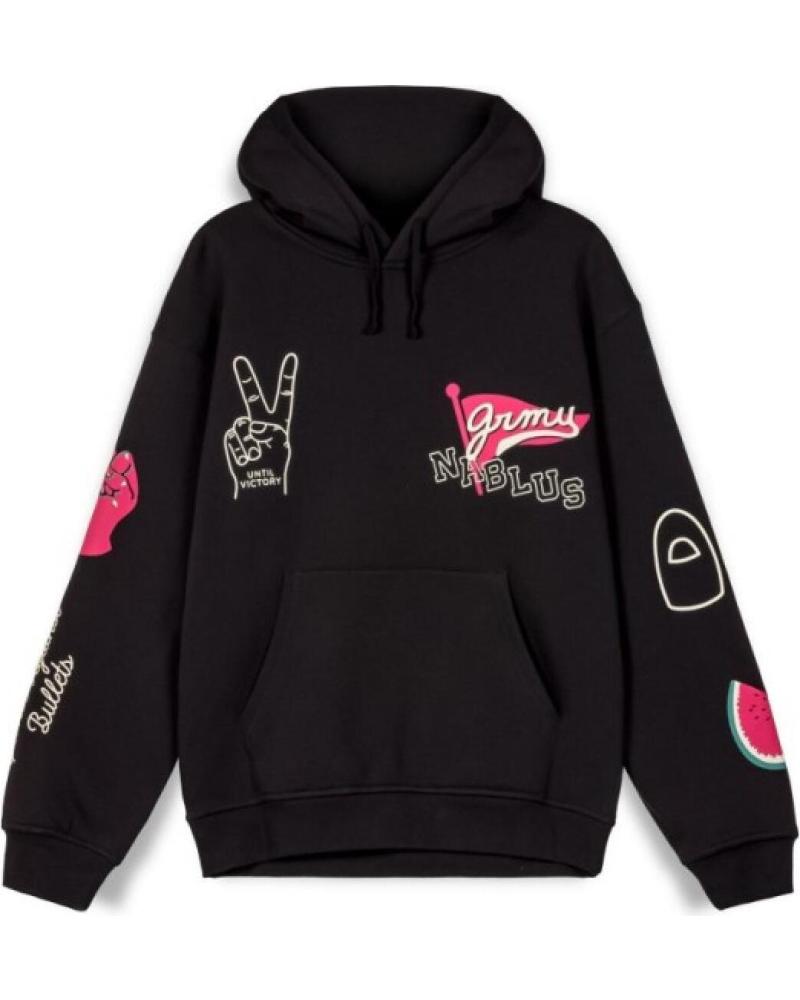 GRIMEY NABLUS VINTAGE HOODIE KAPUZENPULLOVER SCHWARZ NEGRO