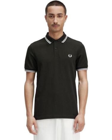 POLO FRED PERRY TWIN TIPPED SHIRT T50 VERDE VERDOSO