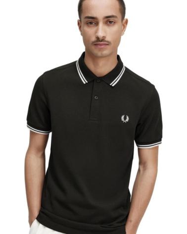 POLO FRED PERRY TWIN TIPPED SHIRT T50 VERDE VERDOSO