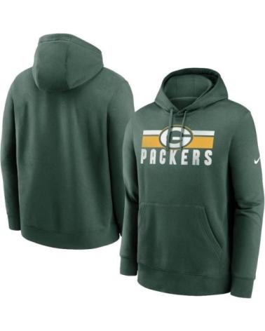 NIKE SUDADERA CON CAPUCHA PACKERS CLUB WASTED LOGO VERDE VERDE