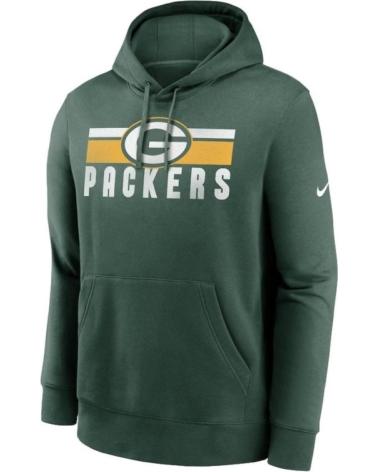 NIKE SUDADERA CON CAPUCHA PACKERS CLUB WASTED LOGO VERDE VERDE