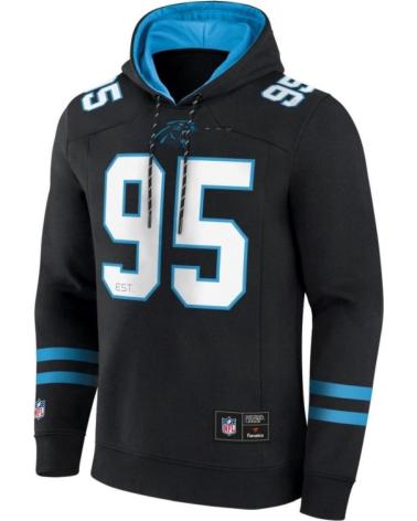 SUDADERA CON CAPUCHA FANATICS PANTHERS FRANCHISE PULLOVER HOODIE NEGRA NEGRO