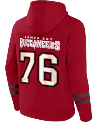 SUDADERA CON CAPUCHA FANATICS TAMPA BAY BUCCANEERS FRANCHISE PULLOVER ROJA ROJO