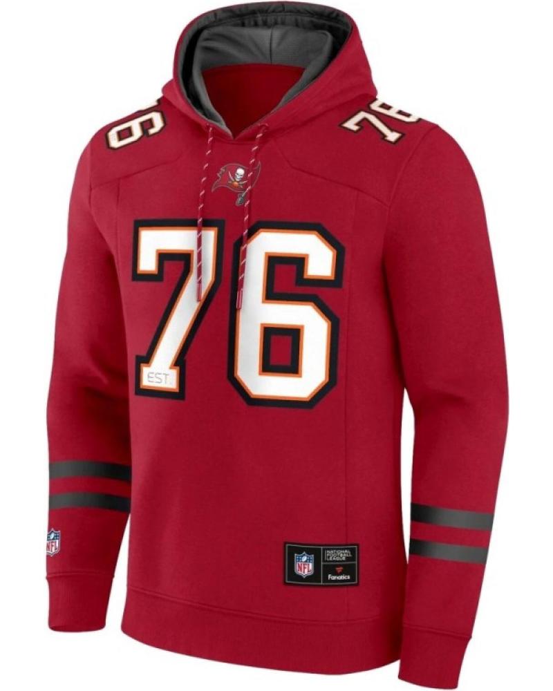 SUDADERA CON CAPUCHA FANATICS TAMPA BAY BUCCANEERS FRANCHISE PULLOVER ROJA ROJO