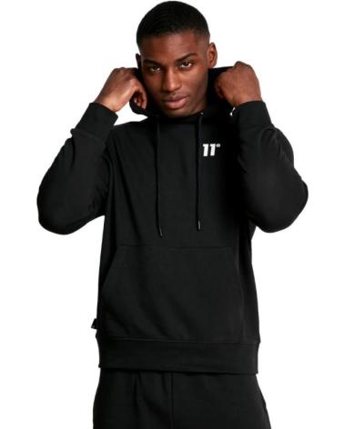 FELPA CON CAPPUCCIO 11 DEGREES CORE PULLOVER NERA UNISEX NEGRO