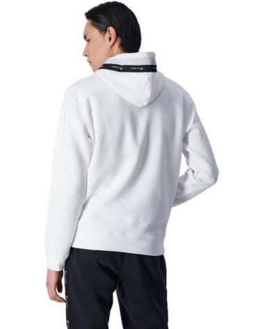 FELPA CON CAPPUCCIO CHAMPION JACQUARD TAPE FLEECE BIANCA 219092 WW001 BLANCO