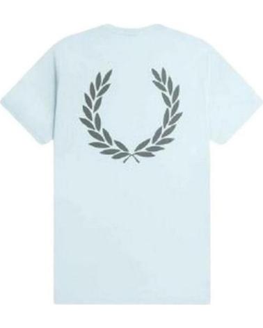 FRED PERRY CAMISETA BACK GRAPHIC T-SHIRT CELESTE