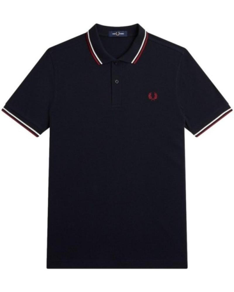 POLO FRED PERRY TWIN TIPPED T55 MARINE MARINO