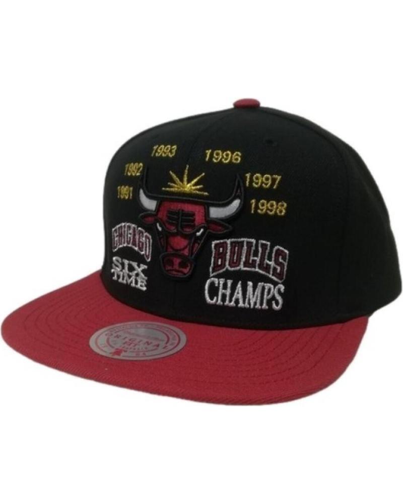 CAPPELLINO MITCHELL & NESS BULLS 'CHAMP IS HERE' SNAPBACK NERO NEGRO