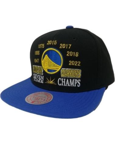 CAPPELLINO MITCHELL & NESS GOLDEN STATE WARRIORS 'CHAMP IS HERE' SNAPBACK NERO NEGRO