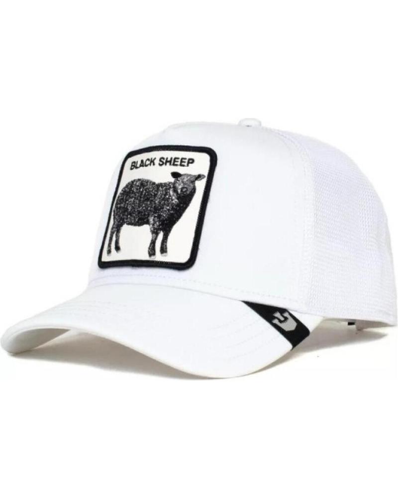 CASQUETTE TRUCKER GOORIN BROS PLATINUM SHEEP AVEC PATCH MOUTON BLANC BLANCO