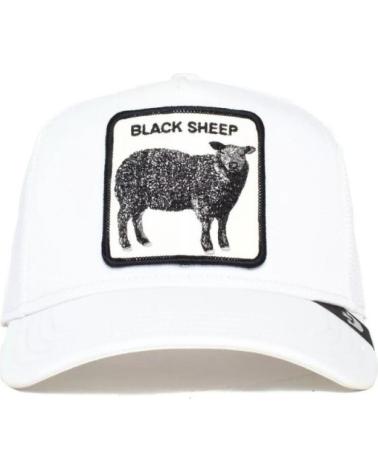 CASQUETTE TRUCKER GOORIN BROS PLATINUM SHEEP AVEC PATCH MOUTON BLANC BLANCO