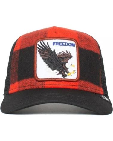 GOORIN BROS BONÉ TRUCKER SKI FREE PATCH ÁGUIA VERMELHA VERMELHO/PRETO ROJO