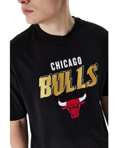 NEW ERA CAMISETA CHICAGO BULLS TEAM SCRIPT OS TEE PRETA NEGRO