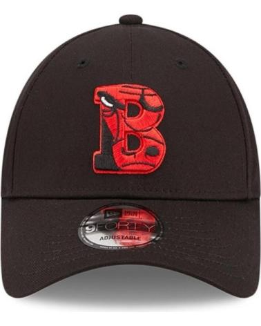 CAPPELLINO NEW ERA 9FORTY CHICAGO BULLS TEAM LOGO INFILL NERO NEGRO
