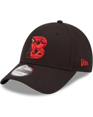 NEW ERA 9FORTY CHICAGO BULLS TEAM LOGO INFILL BLACK CAP NEGRO