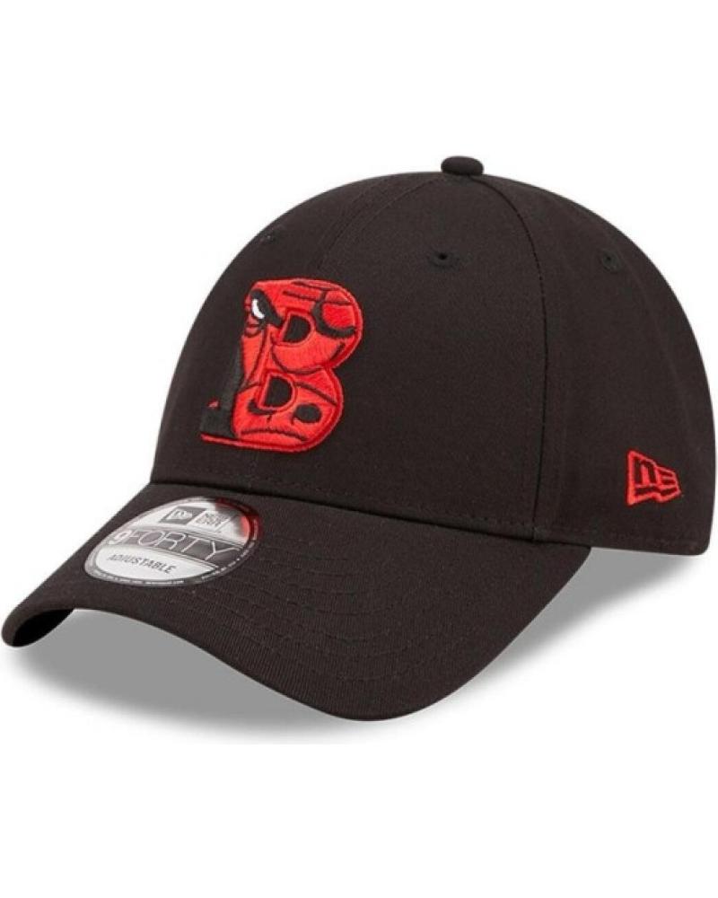 CAPPELLINO NEW ERA 9FORTY CHICAGO BULLS TEAM LOGO INFILL NERO NEGRO