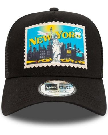BONÉ TRUCKER NEW ERA NEW YORK POSTCARD PRETO PARA HOMEM NEGRO