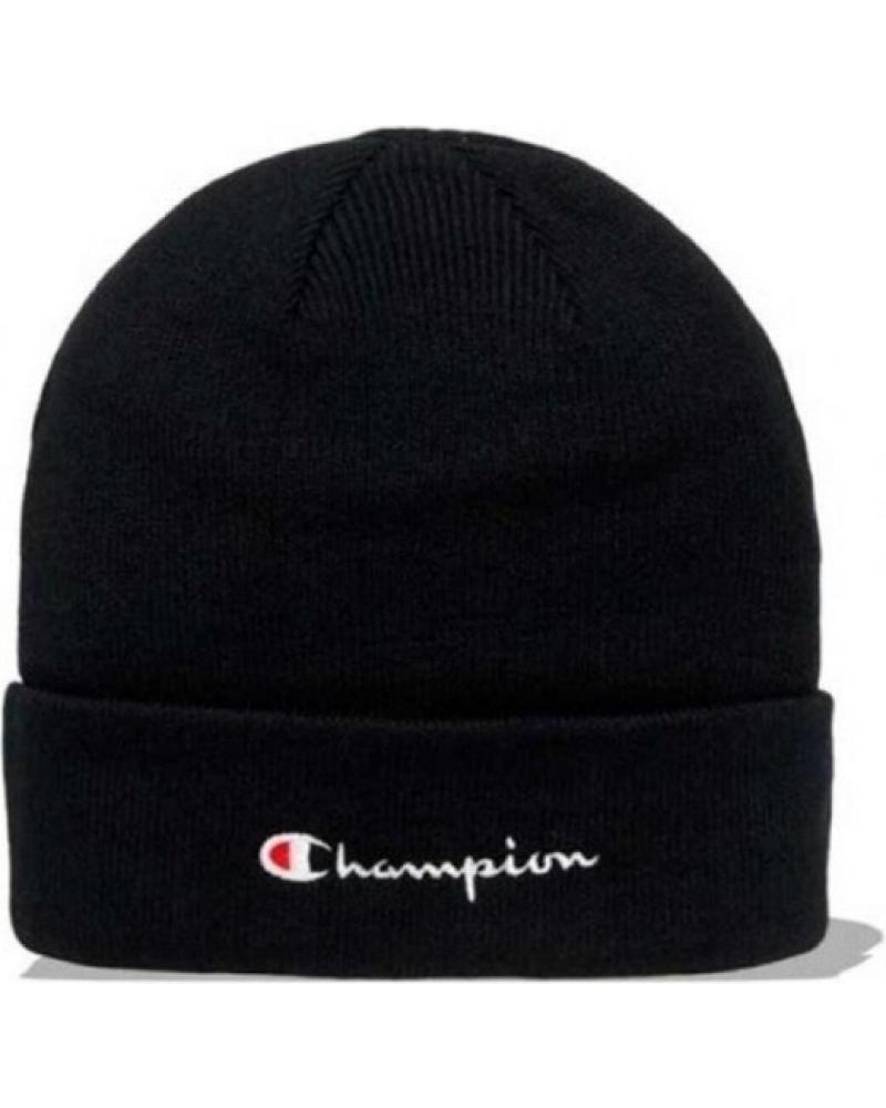 BONNET EN MAILLE CHAMPION LEGACY AVEC LOGO BRODÉ NOIR NEGRO