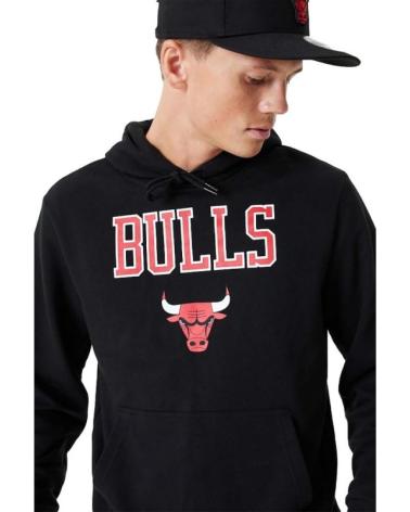 SUDADERA NEW ERA BULLS TEAM LOGO HOODY NEGRA NEGRO