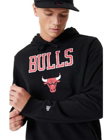SUDADERA NEW ERA BULLS TEAM LOGO HOODY NEGRA NEGRO