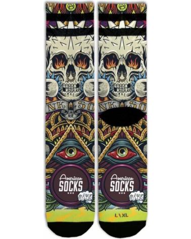 AMERICAN SOCKS MOSHPIT MID HIGH MULTICOLOR NEGRO NEGRO
