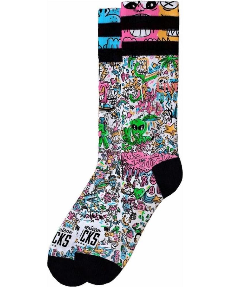 AMERICAN SOCKS MID HIGH DOODLE SOCKEN MEHRFARBIG MULTICOLOR