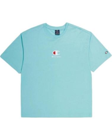 CHAMPION MIDDLE EMBROIDERED LOGO CAMISETA VERDE VERDE