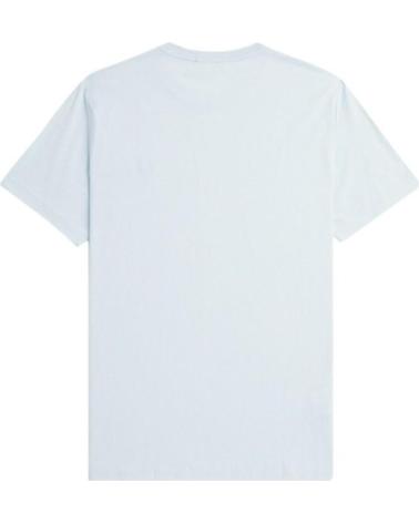 FRED PERRY EMBROIDERED LOGO TEE T-SHIRT HELLBLAU CELESTE
