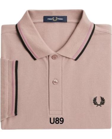 FRED PERRY U89 TWIN TIPPED POLO-SHIRT ROSA ROSA