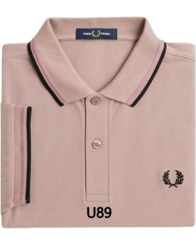 FRED PERRY U89 TWIN TIPPED POLO-SHIRT ROSA ROSA