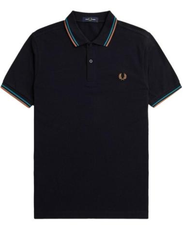 FRED PERRY TWIN TIPPED POLO V03 MARINEBLAU MARINO