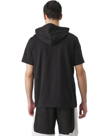 CHAMPION KAPUZEN-T-SHIRT MIT KURZEN ÄRMELN USA SCHWARZ MARINO