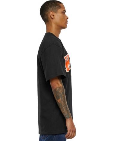 T-SHIRT KARL KANI WOVEN SIGNATURE LOGO PRETA DE MANGA CURTA NEGRO