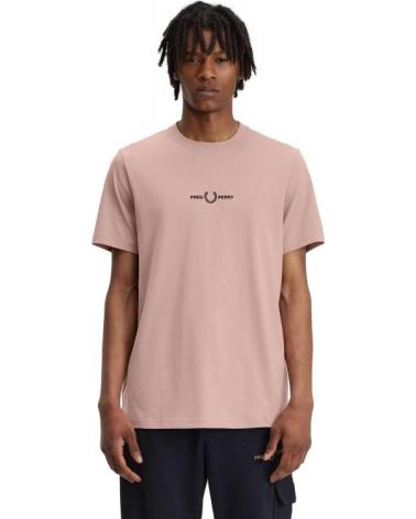 CAMISETA FRED PERRY EMBROIDERED TEE M4580 ROSA ROSA